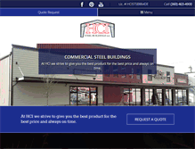 Tablet Screenshot of hcisteelbuildings.com